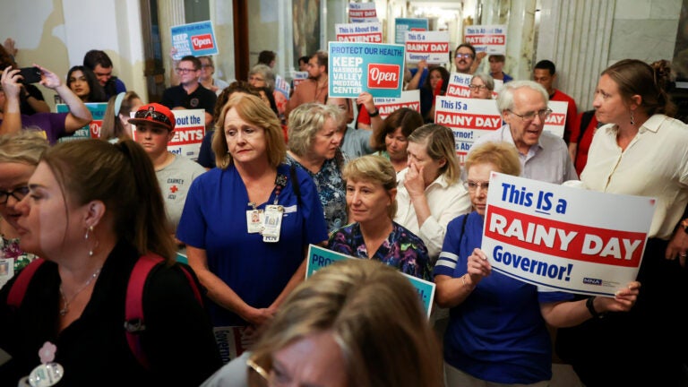 State Senator Jamie Eldridge and State Senator Nick Collins invited concerned residents, caregivers and public officials for a visit to the State House to save Carney Hospital and Nashoba Valley Medical Center.