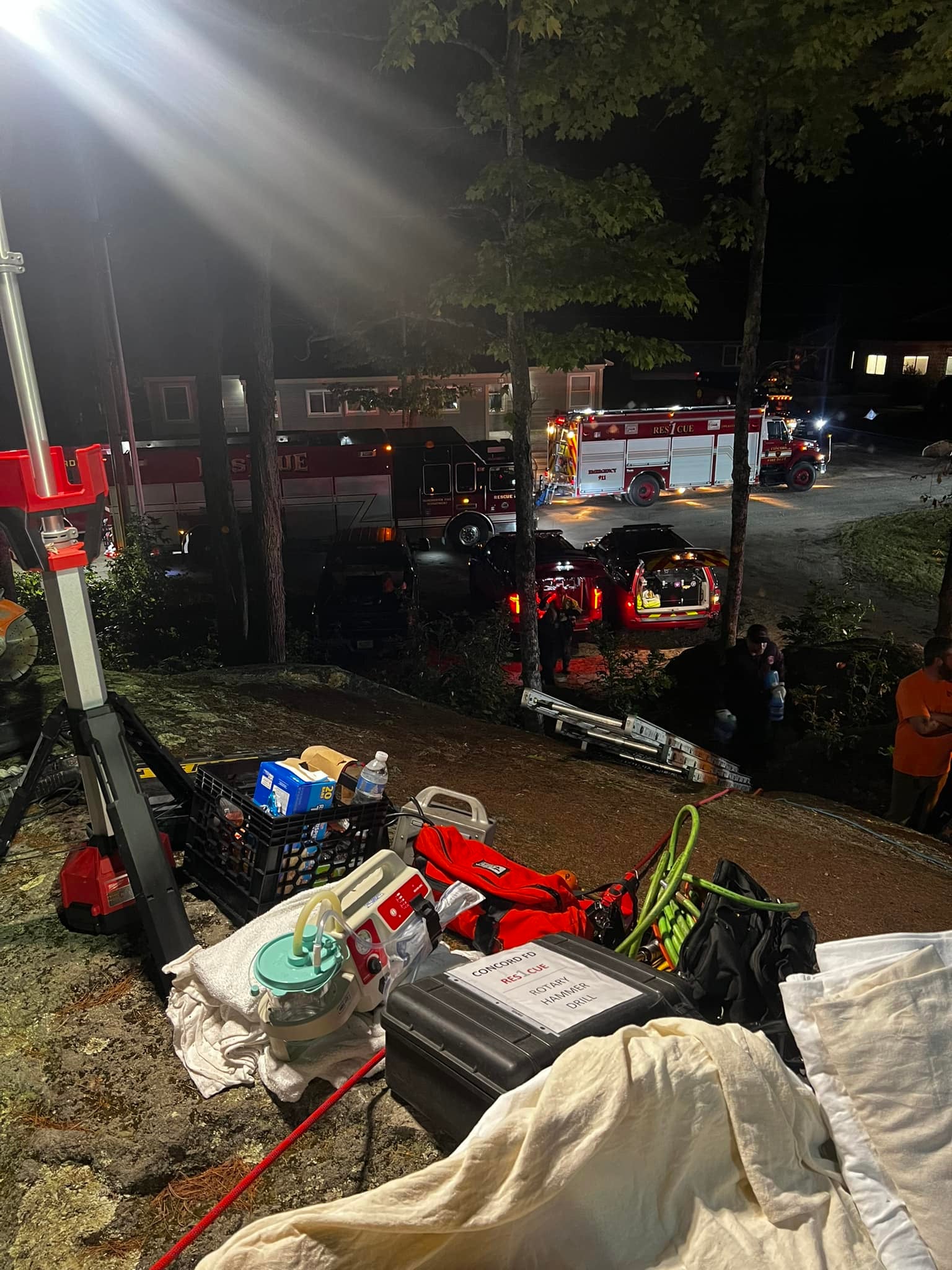 Child trapped between boulders for 9 hours rescued by firefighters in ...
