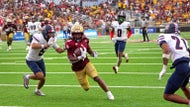 Castellanos throws 4 TDs, Boston College routs Duquesne 56-0