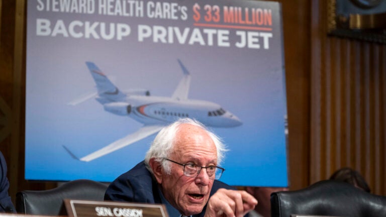 Sen. Bernie Sanders, I-Vt., speaks during a Senate Health, Education, Labor, and Pensions hearing.