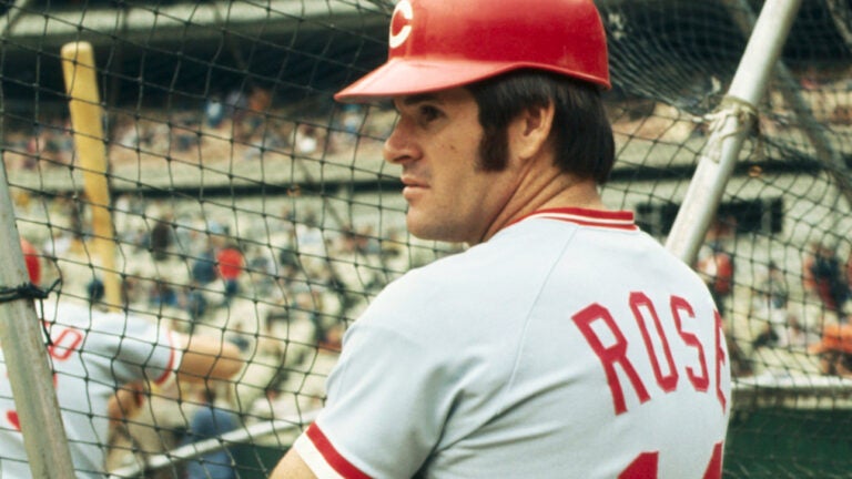 Pete Rose during the 1973 National League Championship Series at Shea Stadium.