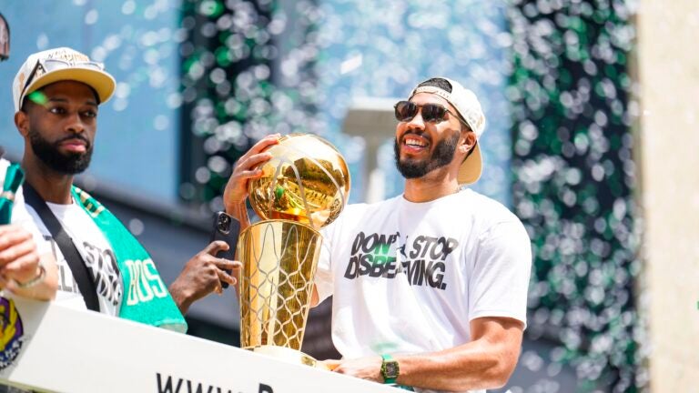 Jayson Tatum debuts new championship tattoo