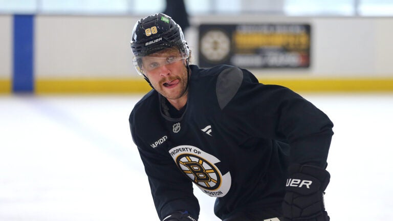 David Pastrnak focused on one goal in his 11th season with the Bruins