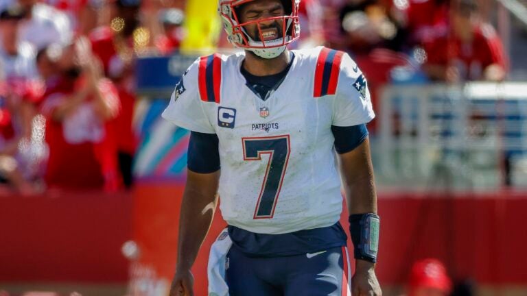 Jacoby Brissett will remain Patriots’ starting QB ‘at this point’, Jerod Mayo says