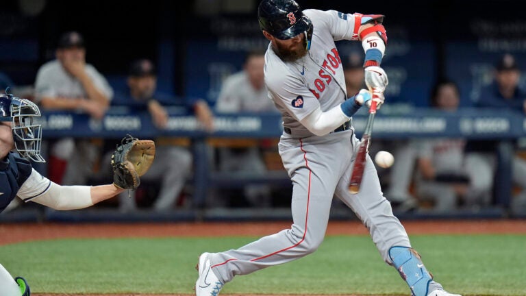 Story hits home run and scores winning goal, Red Sox beat Rays 2-1