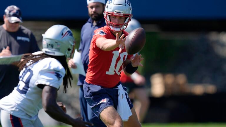 Here’s how much work Drake Maye is reportedly getting in Patriots practice