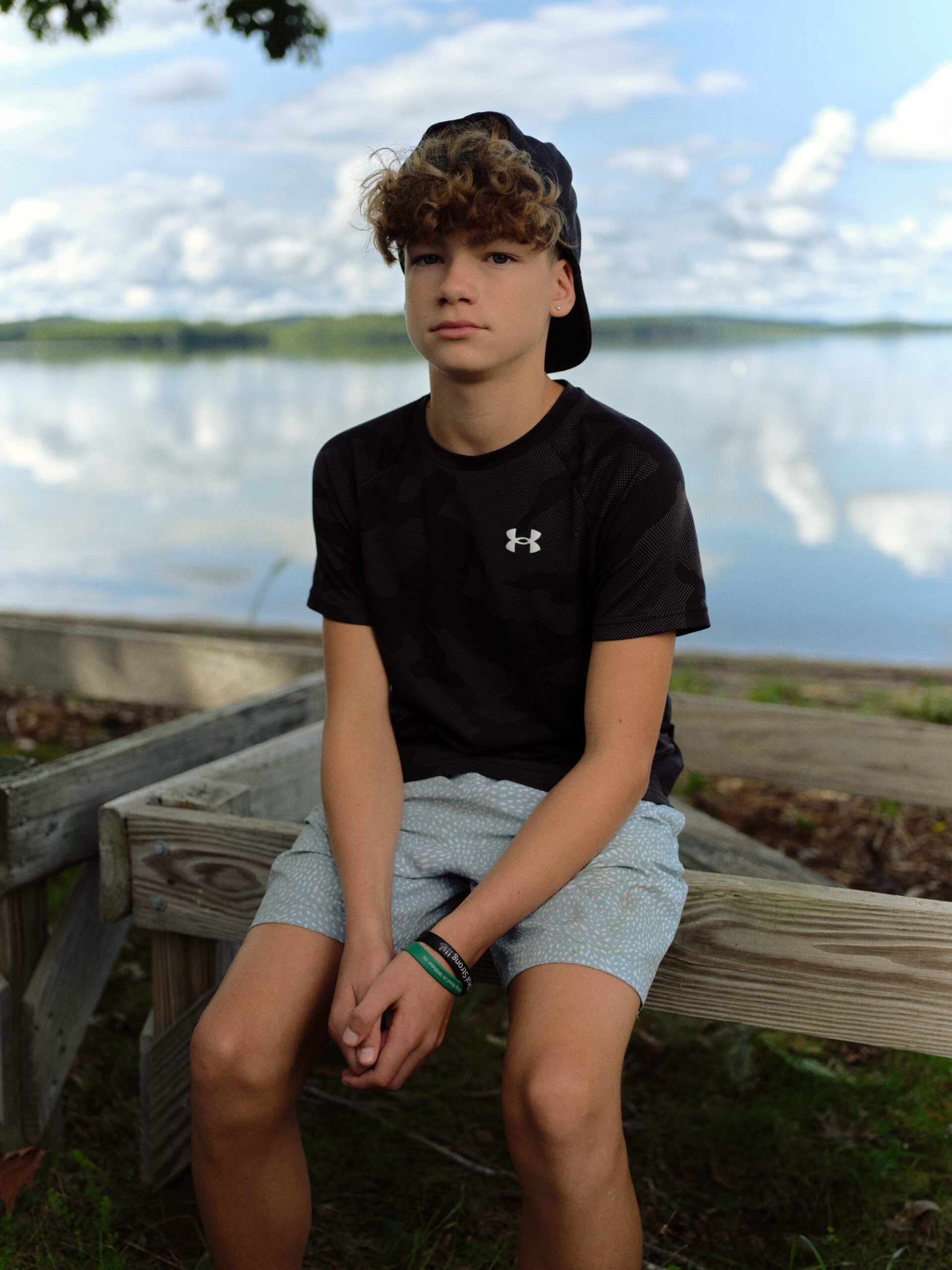 Jayson Seal, Joshua Seal's 13-year-old son, during Pine Creek Camp's Dirigo Experience.