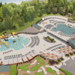 A rendering of the new WaterYogi Bear’s Jellystone Park Camp-Resort: Lakes Region in Milton, N.H.