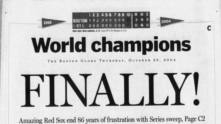 How sportswriters described the 2004 Red Sox World Series win