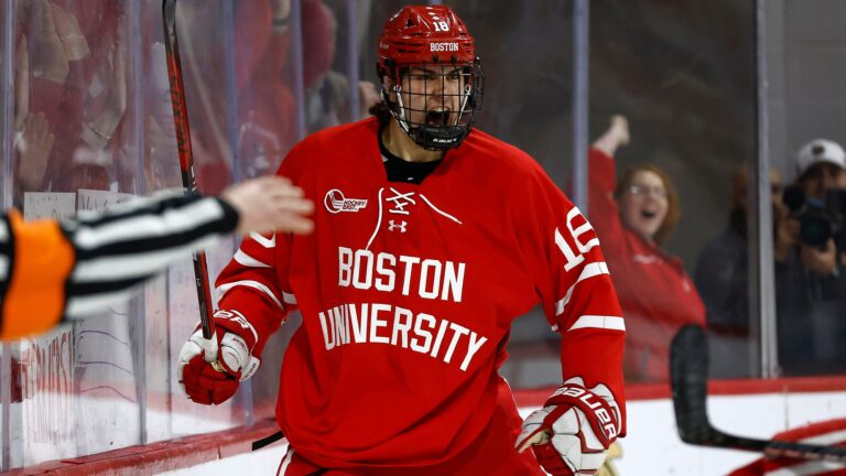 He’s Jack Parker’s grandson, but Shane Lachance is making his own mark as BU’s first sophomore men’s hockey captain