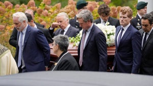 Members of the Kennedy family gather for funeral of Ethel Kennedy