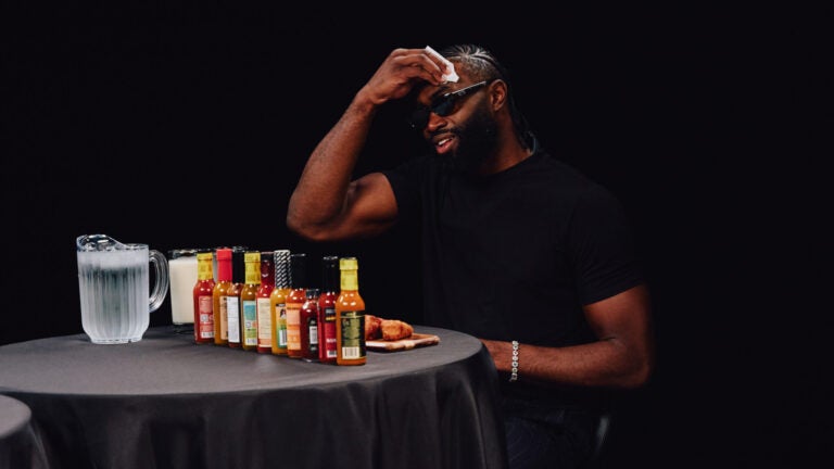 Celtics’ Jaylen Brown talks fighting complacency, relationship with the media, and more on ‘Hot Ones’