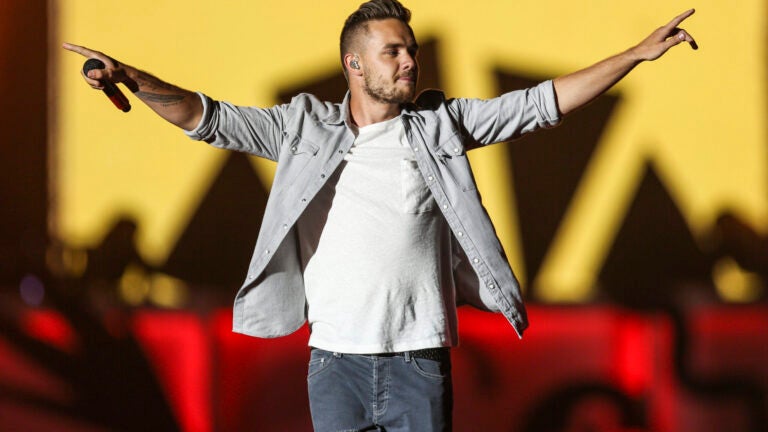 FILE - Liam Payne of One Direction performs during the Honda Civic Tour at Qualcomm Stadium on Thursday, July 9, 2015, in San Diego, Calif.