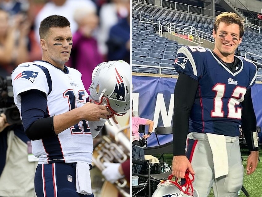 Ross Jirgl (R) plays Tom Brady (L) on 