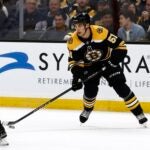 Matt Poitras recorded an assist in his first game back with the Bruins.
