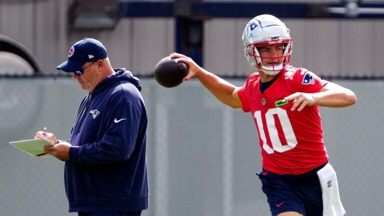 Patriots OC Alex Van Pelt explained why Drake Maye is starting at QB