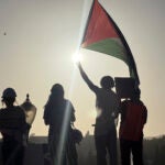 Pro-Palestinian protesters at UCLA.