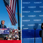 Donald Trump and Kamala Harris