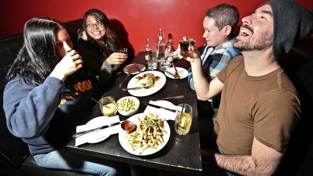 Diners at Franklin Cafe
