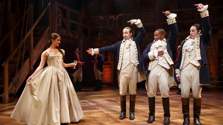 ‘Hamilton’ tickets were donated to a Boston school. The principal and assistant principal brought their sons.