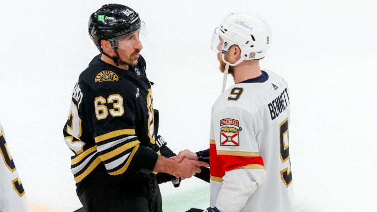 Brad Marchand not dwelling on Sam Bennett’s sucker punch ahead of rematch 