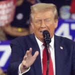 During Wednesday night's debate, Republican George Logan would only say he supported the top of the ticket and was more focused on the needs of the residents in the politically diverse western Connecticut district.