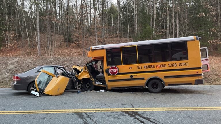 NH driver killed in head-on collision with school bus