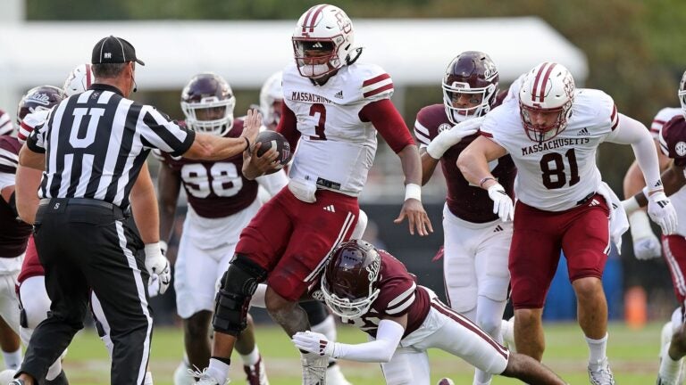 Van Buren is responsible for 3 touchdowns as Mississippi St. beats UMass 45-20