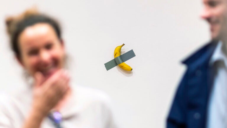 Duct-taped banana sells for .2 million at art auction