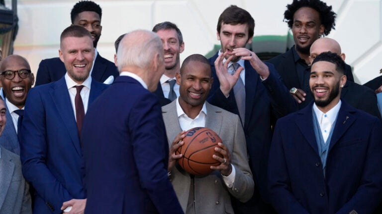 Boys in blue: Style collaboration during Celtics’ visit to White House