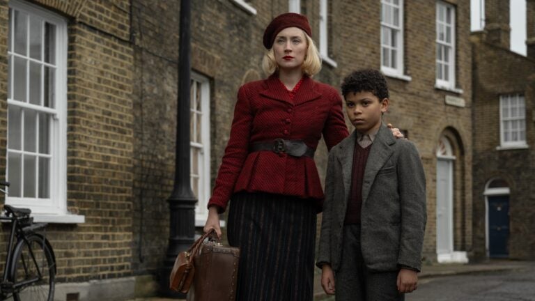 Saoirse Ronan and Elliott Heffernan in "Blitz."