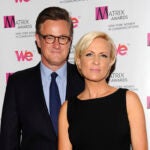 FILE - MSNBC's "Morning Joe" co-hosts Joe Scarborough and Mika Brzezinski, right, attend the 2013 Matrix New York Women in Communications Awards at the Waldorf-Astoria Hotel in New York, April 22, 2013.
