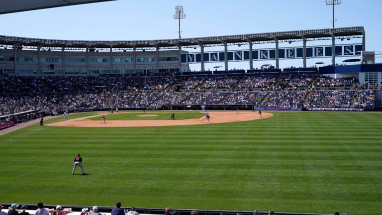 The Yankees host the Tigers during their home opener spring training game in Tampa.