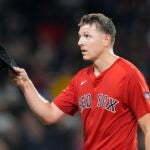 Nick Pivetta tips his cap to the crowd.