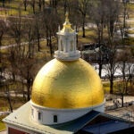 The Massachusetts State House.