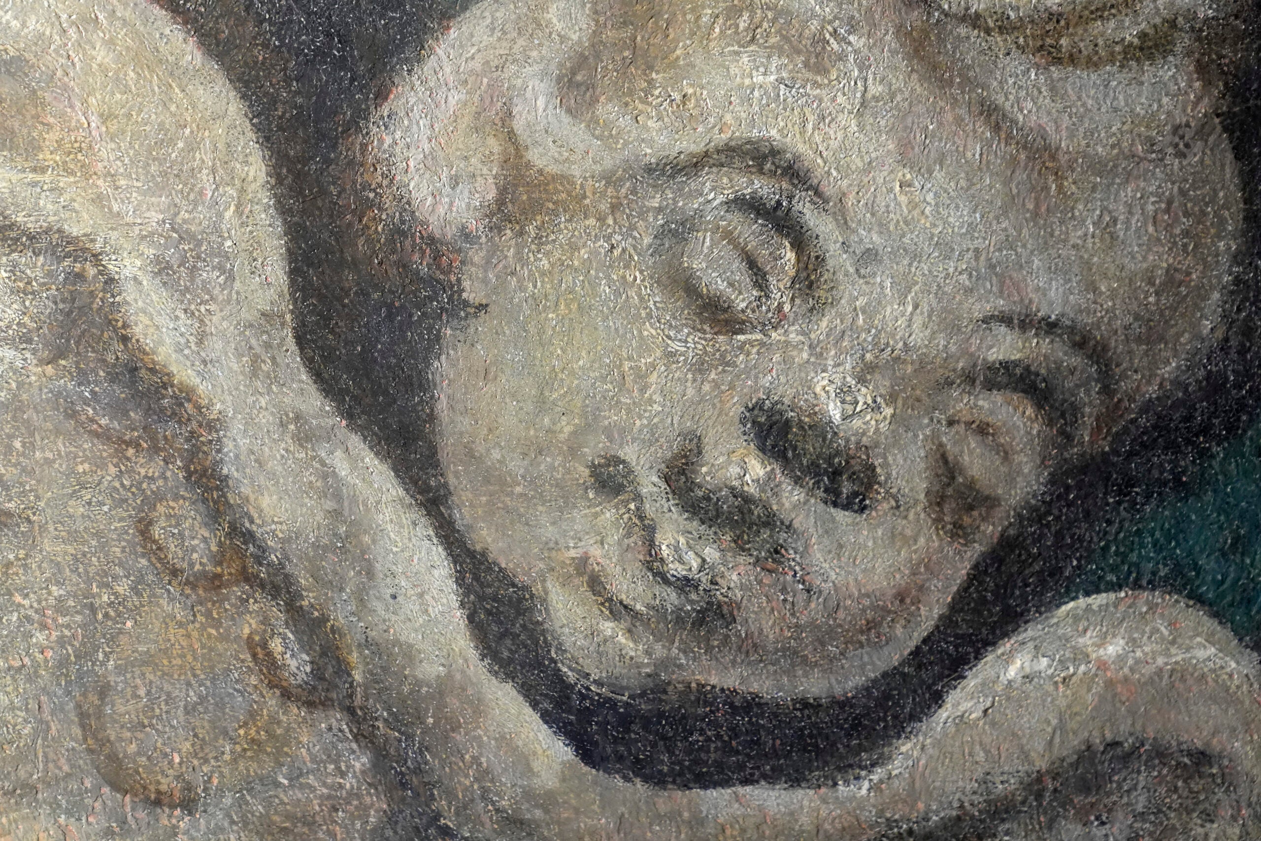 A nearly 300-year-old painted angel.