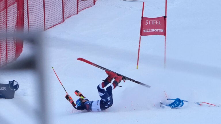 Mikaela Shiffrin Killington crash