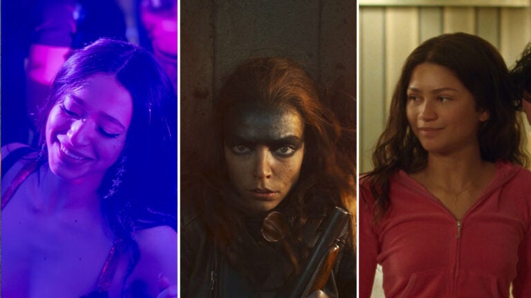 The best movies of 2024: Mikey Madison in "Anora," Anya Taylor-Joy in "Furiosa," and Zendaya in "Challengers."