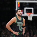 Celtics forward Jayson Tatum during Monday night's game.