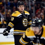 Boston Bruins defenseman Charlie McAvoy (73) on the ice during the second period at TD Garden.