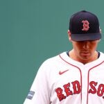 BOSTON, MASSACHUSETTS - SEPTEMBER 29: Triston Casas #36 of the Boston Red Sox looks on during the fourth inning at Fenway Park on September 29, 2024 in Boston, Massachusetts.