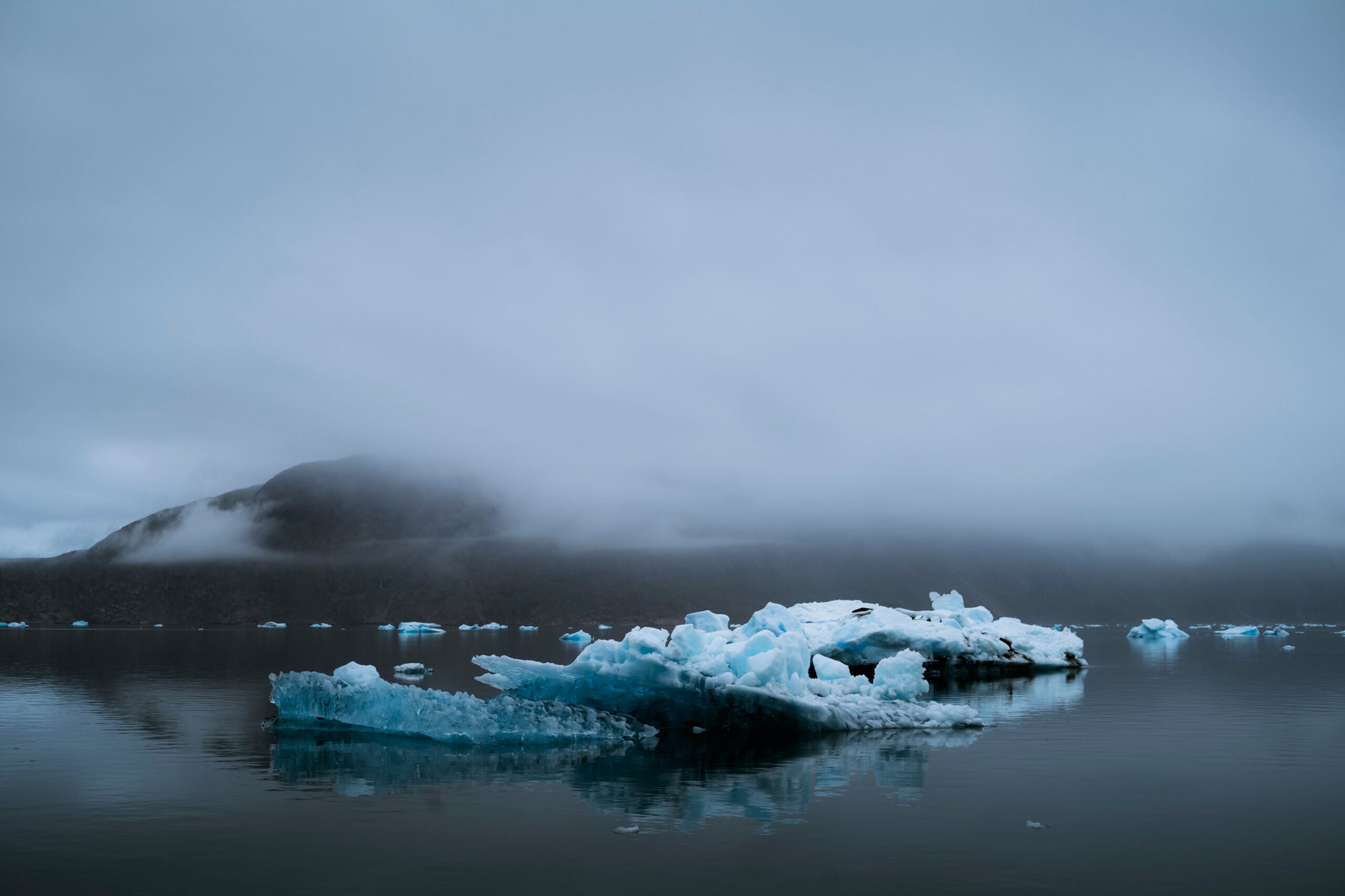 An iceberg in Narsaq, Greenland.