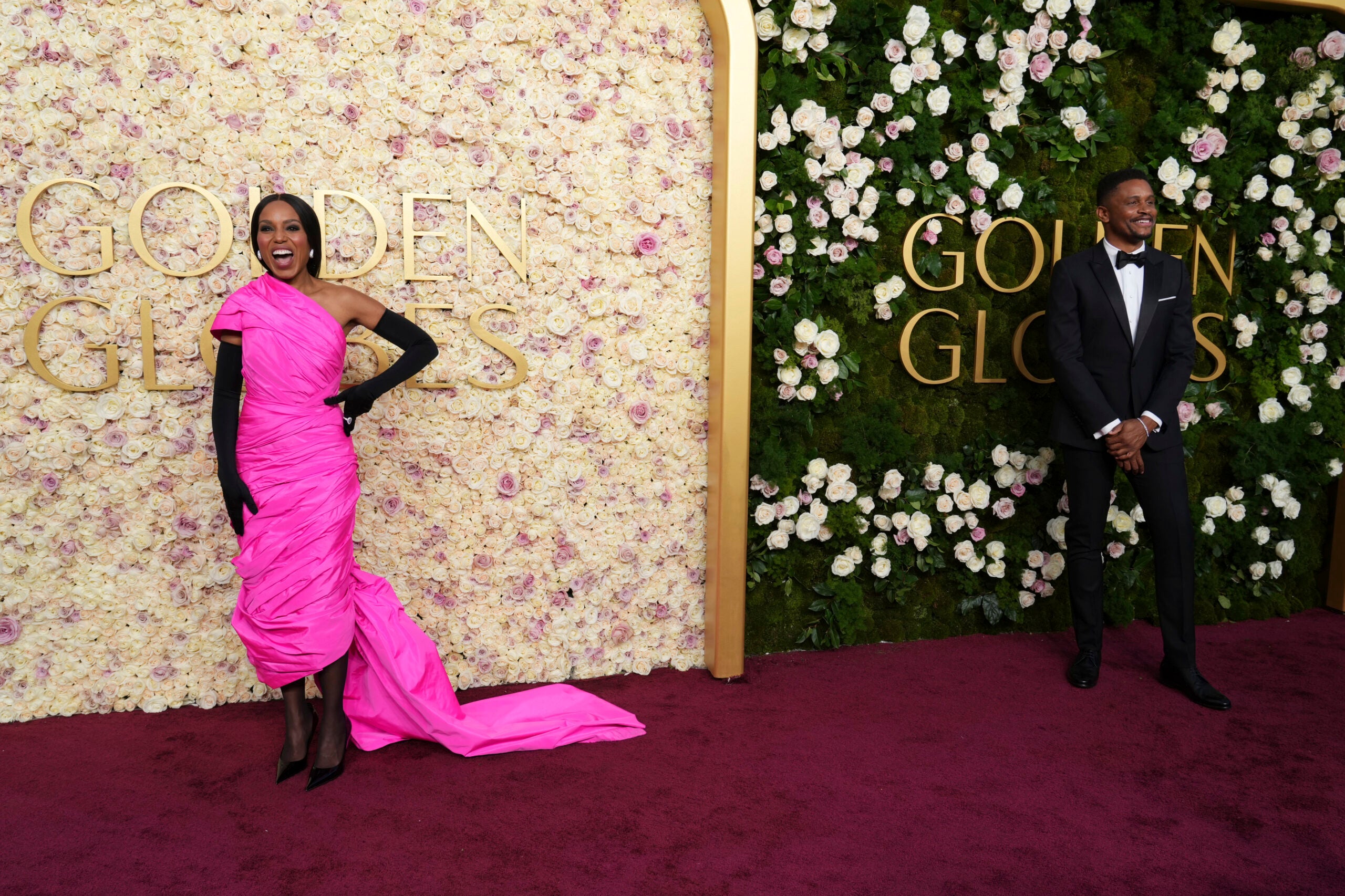 Kerry Washington and Nnamdi Asomugha.