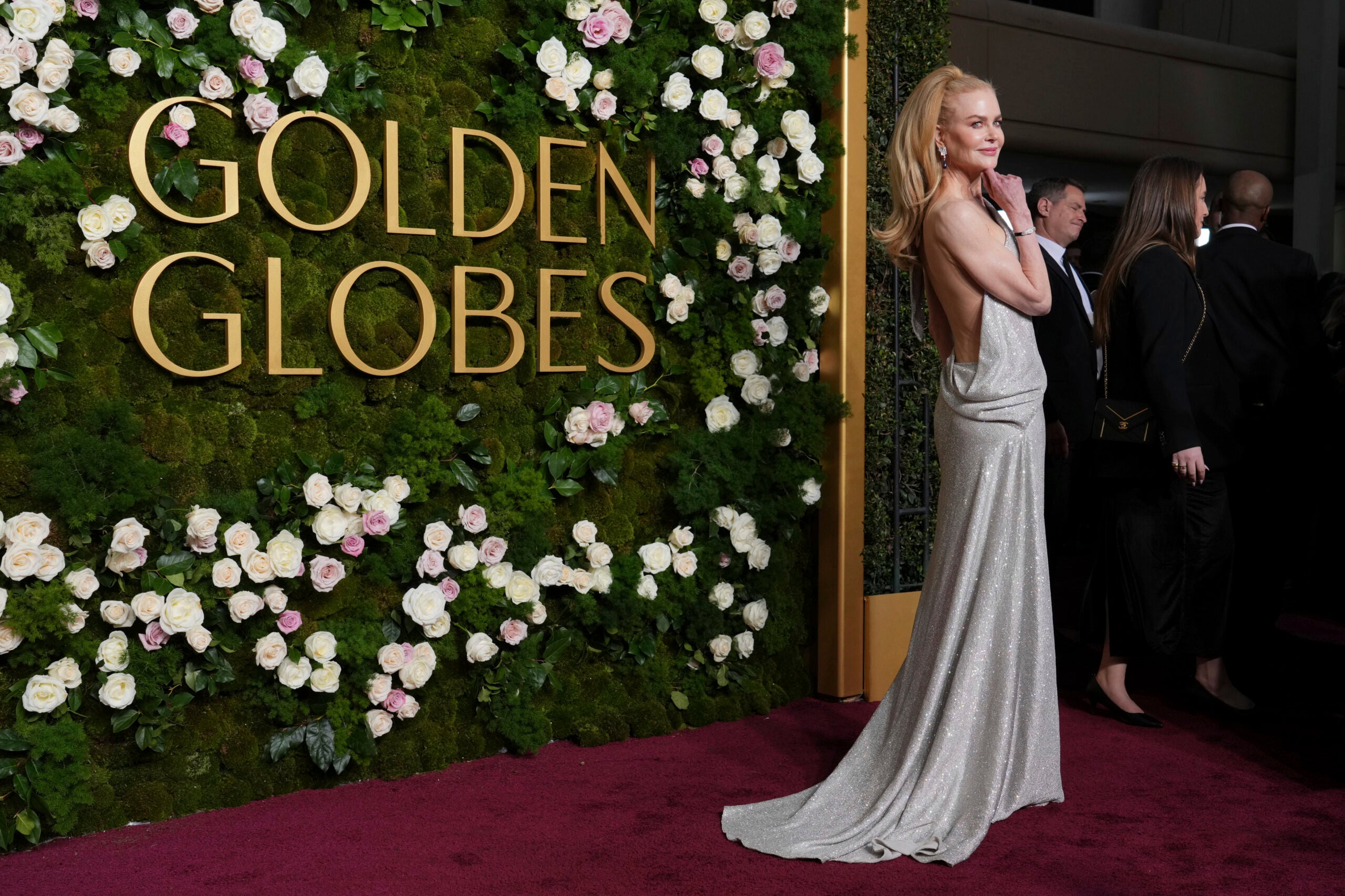 Nicole Kidman arrives at the 82nd Golden Globes. 