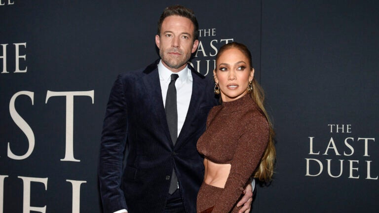 Actor Ben Affleck and actor-singer Jennifer Lopez.
