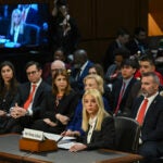 Pam Bondi, President-elect Donald Trump's nominee to serve as attorney general, testifies at her Senate Judiciary Committee confirmation hearing, on Capitol Hill in Washington on Wednesday, Jan. 15, 2025.
