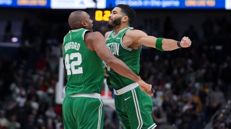 Watch: Jayson Tatum drills midrange buzzer beater to send Celtics past Pelicans