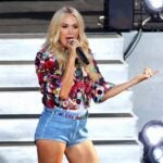 Carrie Underwood performs on ABC's "Good Morning America" at Rumsey Playfield, Central Park on August 02, 2024 in New York City.