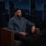 Jayson Tatum appears on "Jimmy Kimmel Live!" Tuesday, January 21.