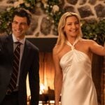 Max Greenfield as Lev Levinson and Kate Hudson as Isla Gordon in "Running Point."